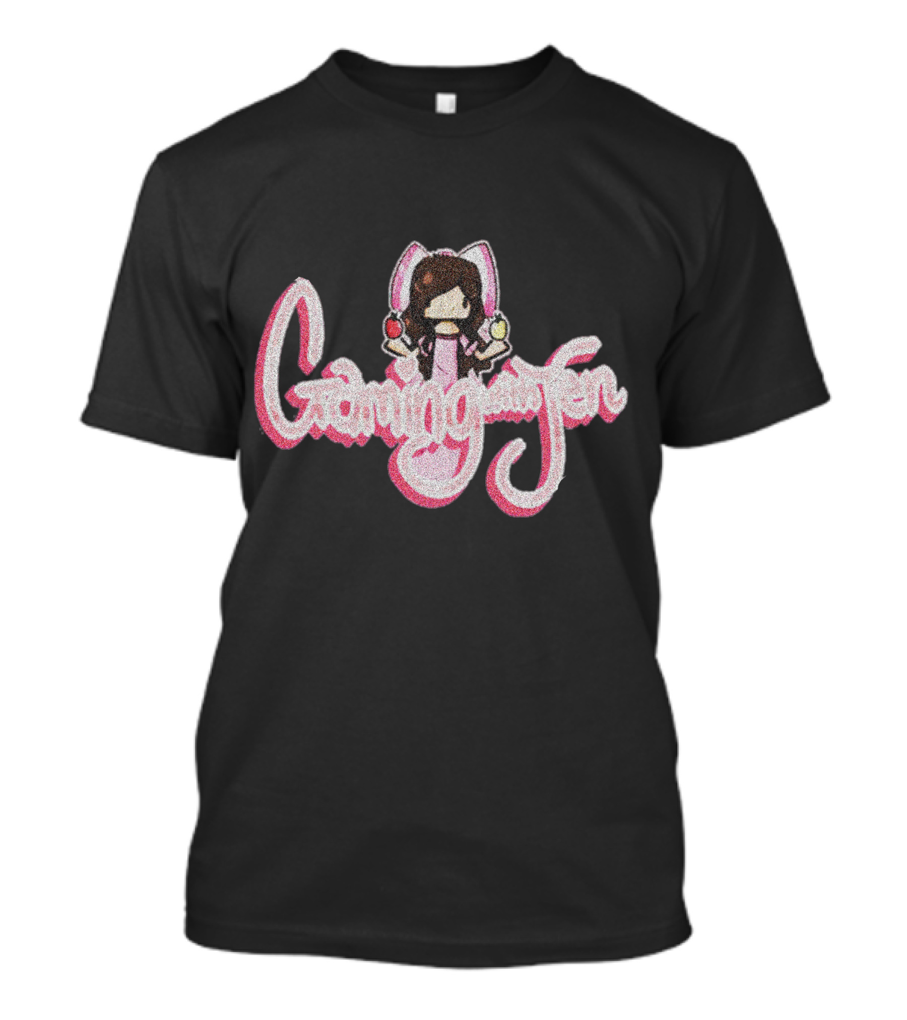Gaming With Jen Bunny Ears Character Holding Popsicles T-Shirt