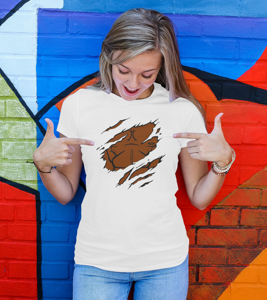 Powerful Hero Luke Cage Ripped Chest T-Shirt