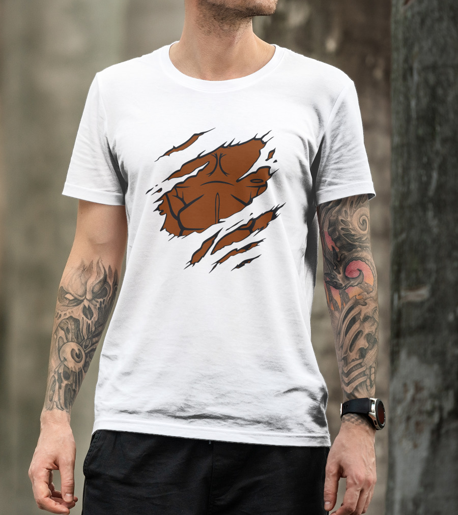 Powerful Hero Luke Cage Ripped Chest T-Shirt
