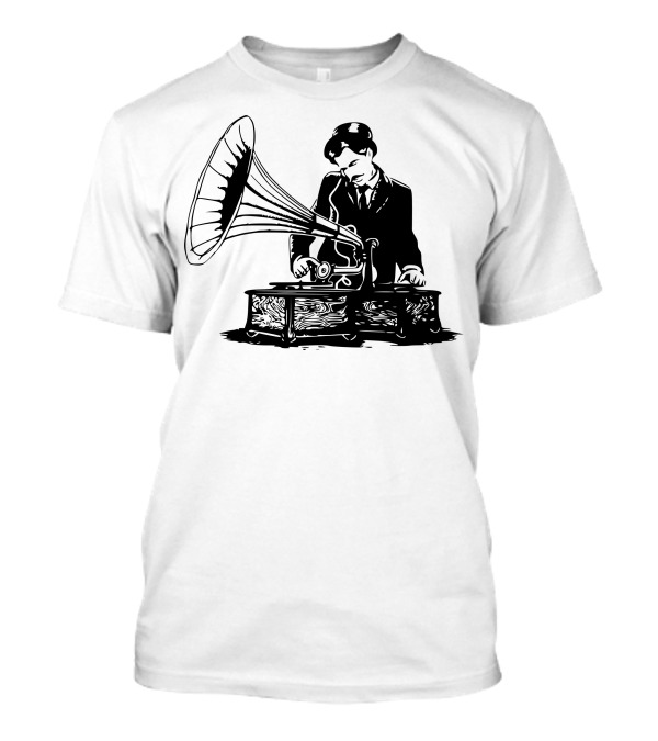 Old School Music Grammophone Vintage T-Shirt