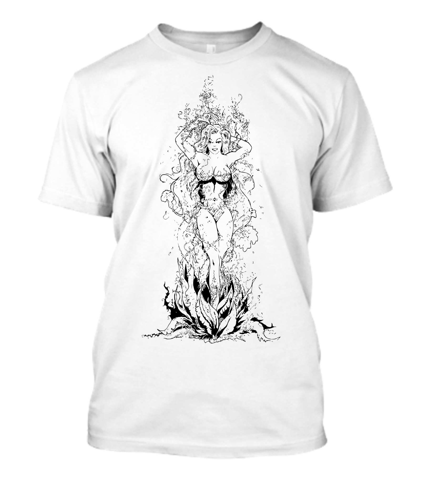 Poison Ivy Enchanting Botanical Femme Fatale T-Shirt