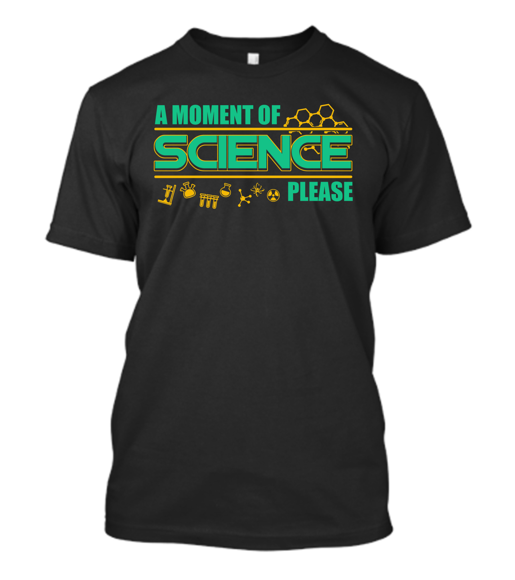 A Moment Of Science Please Science Microscope Molecule Honeycomb T-Shirt