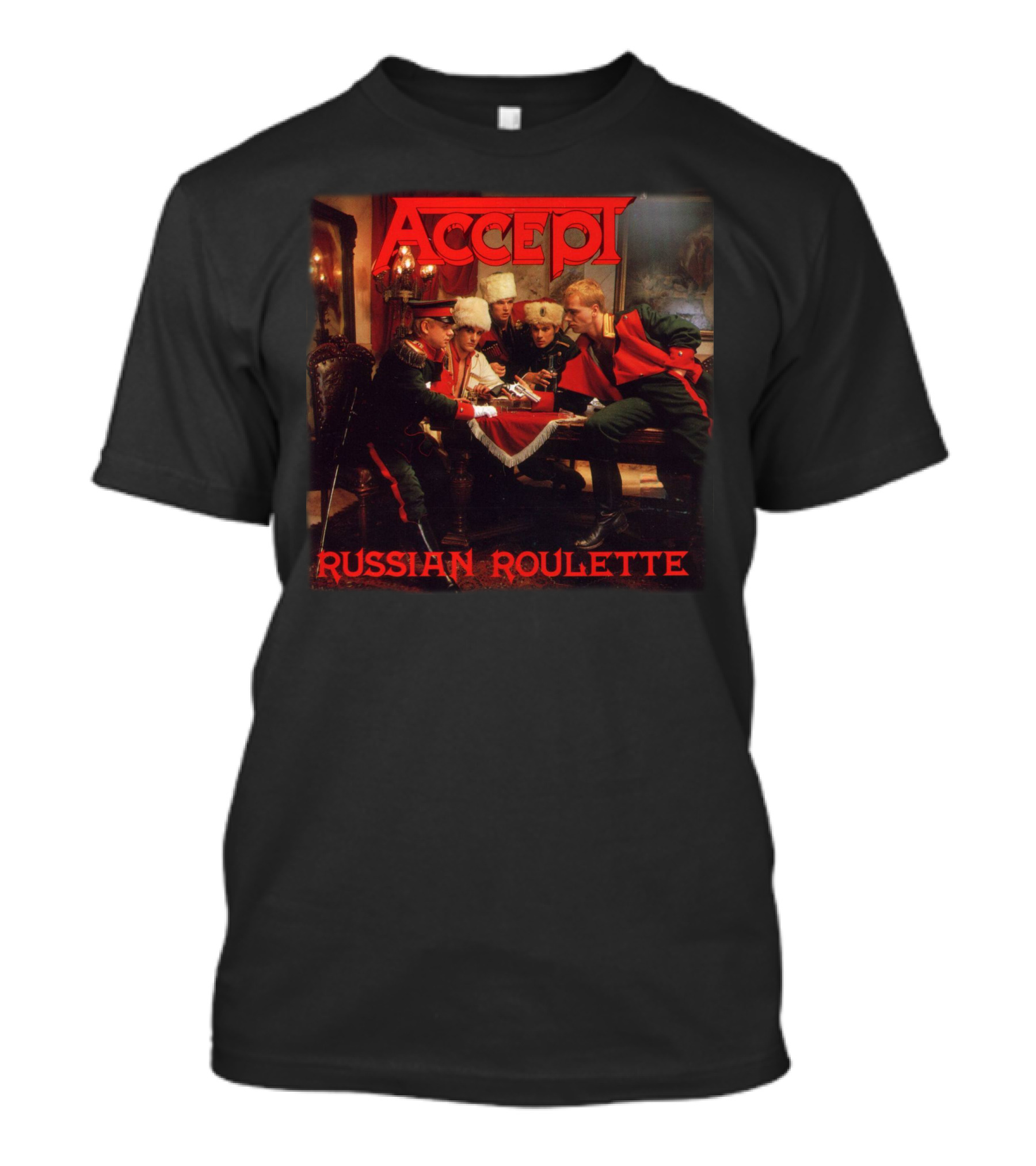 Accept Russian Roulette Album Cover T-Shirt