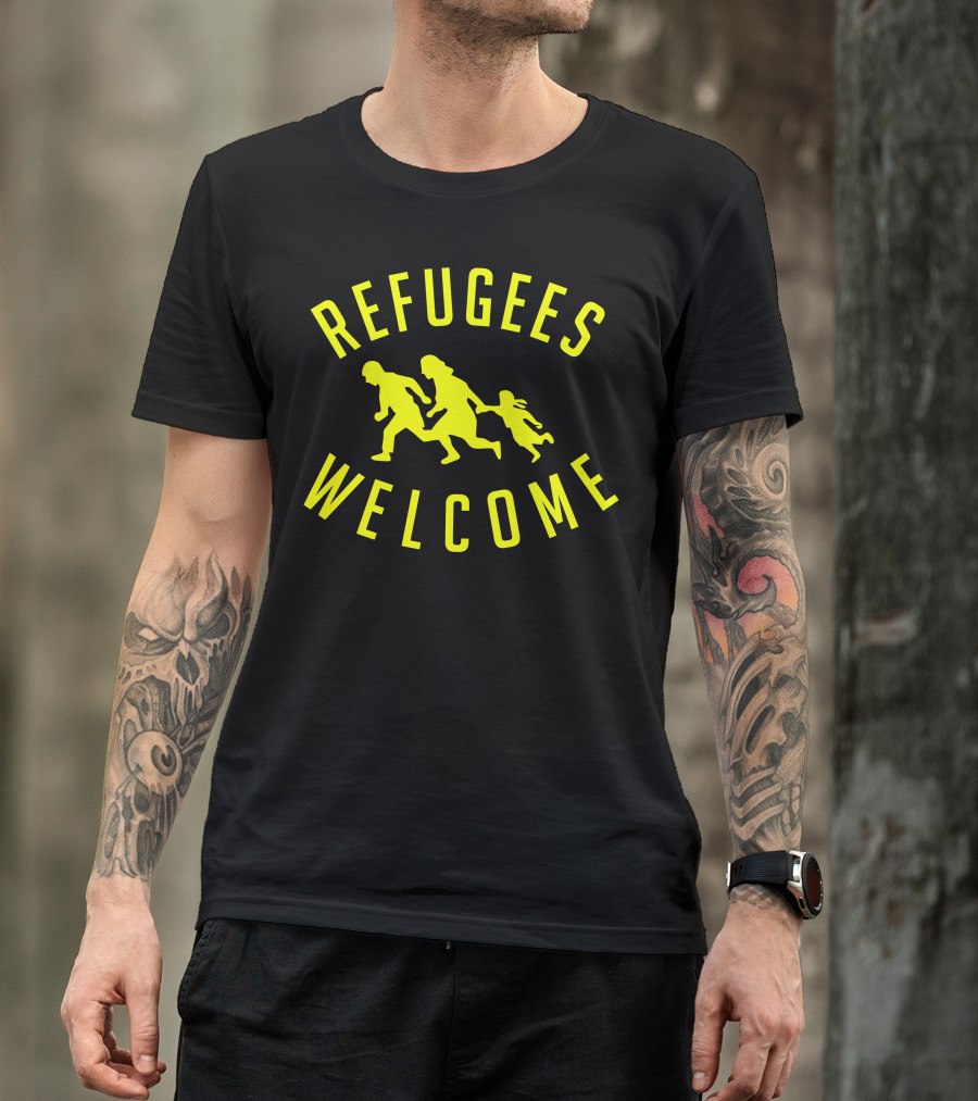 Refugees Welcome Iconic Family T-Shirt