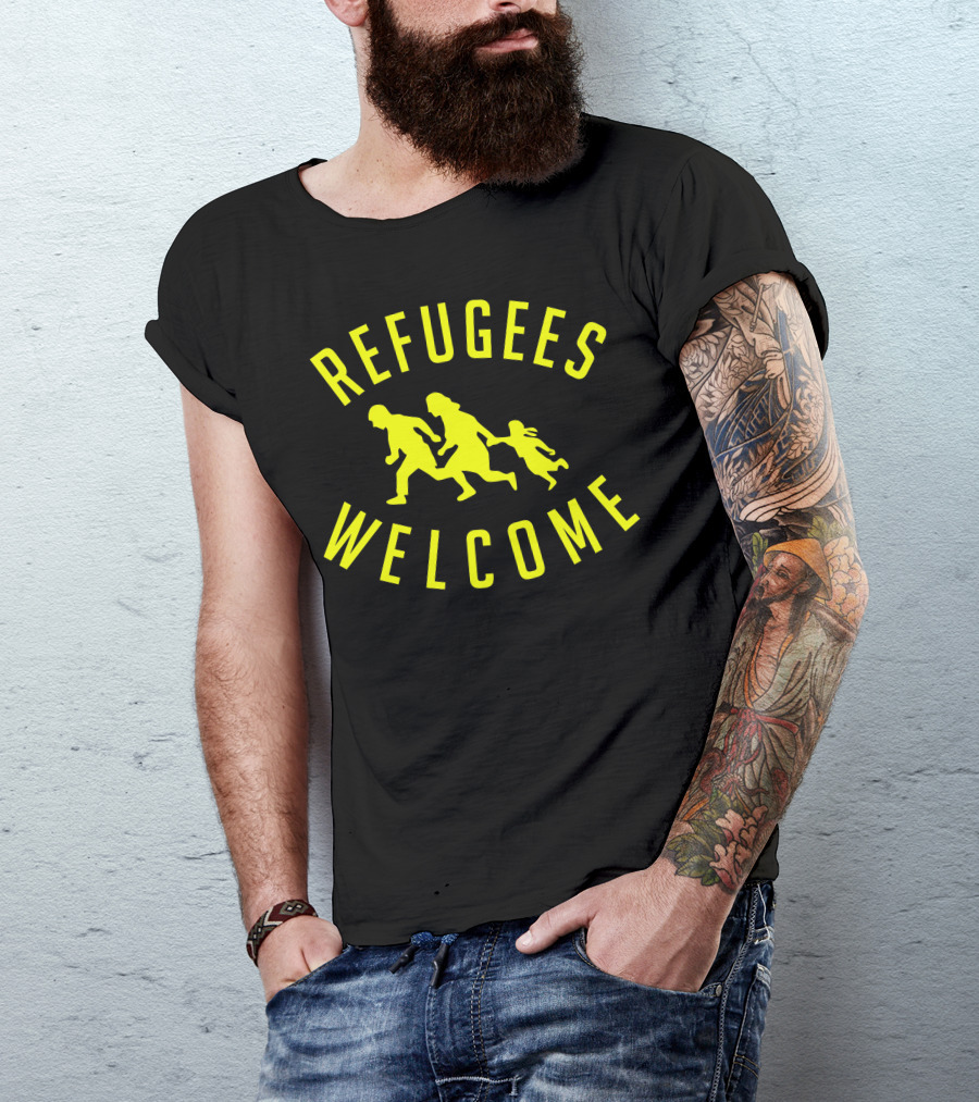 Refugees Welcome Iconic Family T-Shirt