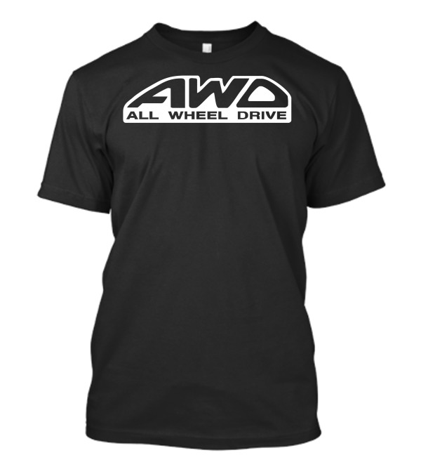 AWD All Wheel Drive Vinyl Decal Sticker T-Shirt