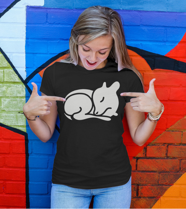 Bambi Sleeping Deer Line T-Shirt