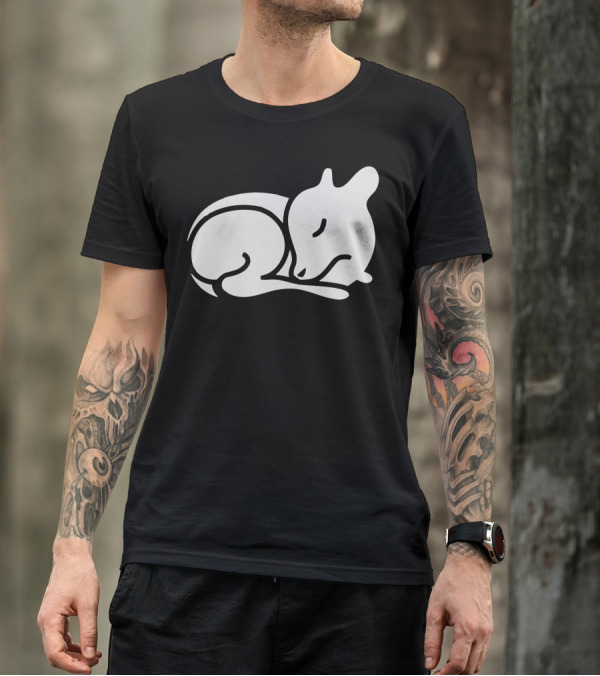 Bambi Sleeping Deer Line T-Shirt