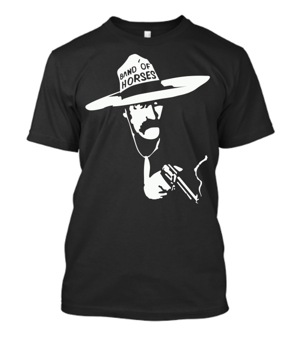Band Of Horses Cowboy Hat And Gun T-Shirt
