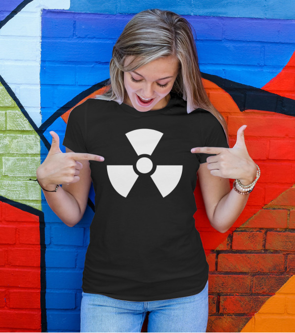 Biohazard Symbol Vinyl Sticker Radiation Warning T-Shirt