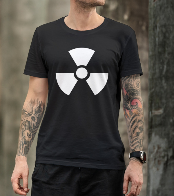 Biohazard Symbol Vinyl Sticker Radiation Warning T-Shirt