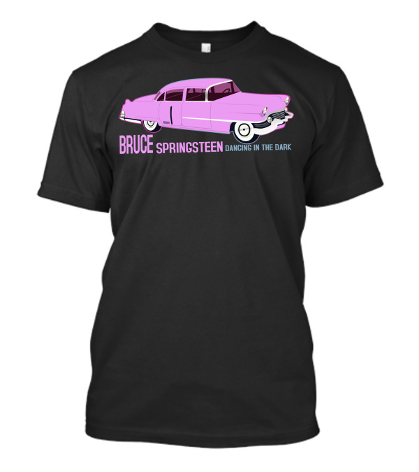 Bruce Springsteen Dancing In The Dark Pink Car T-Shirt