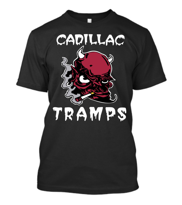 Cadillac Tramps Smoking Devil With Horns And Cigarette T-Shirt