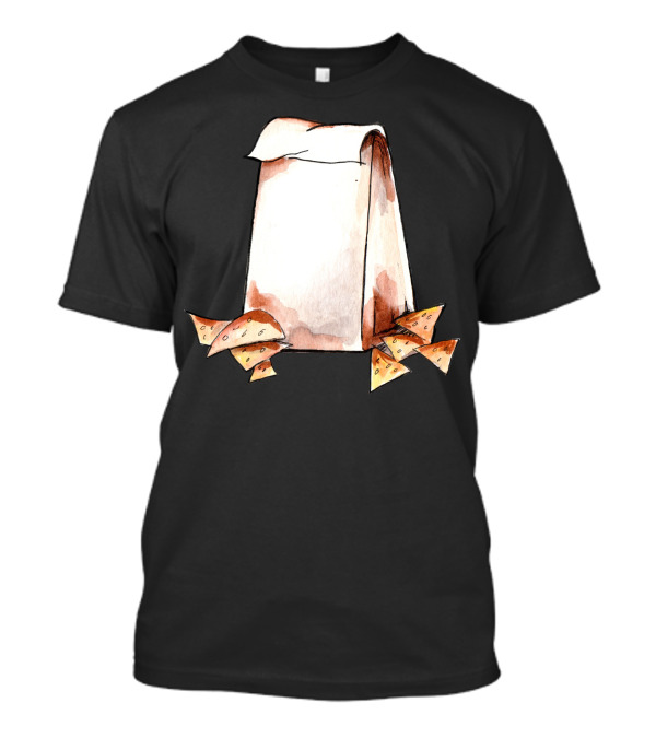 Chips Watercolor Paper Bag Snack T-Shirt