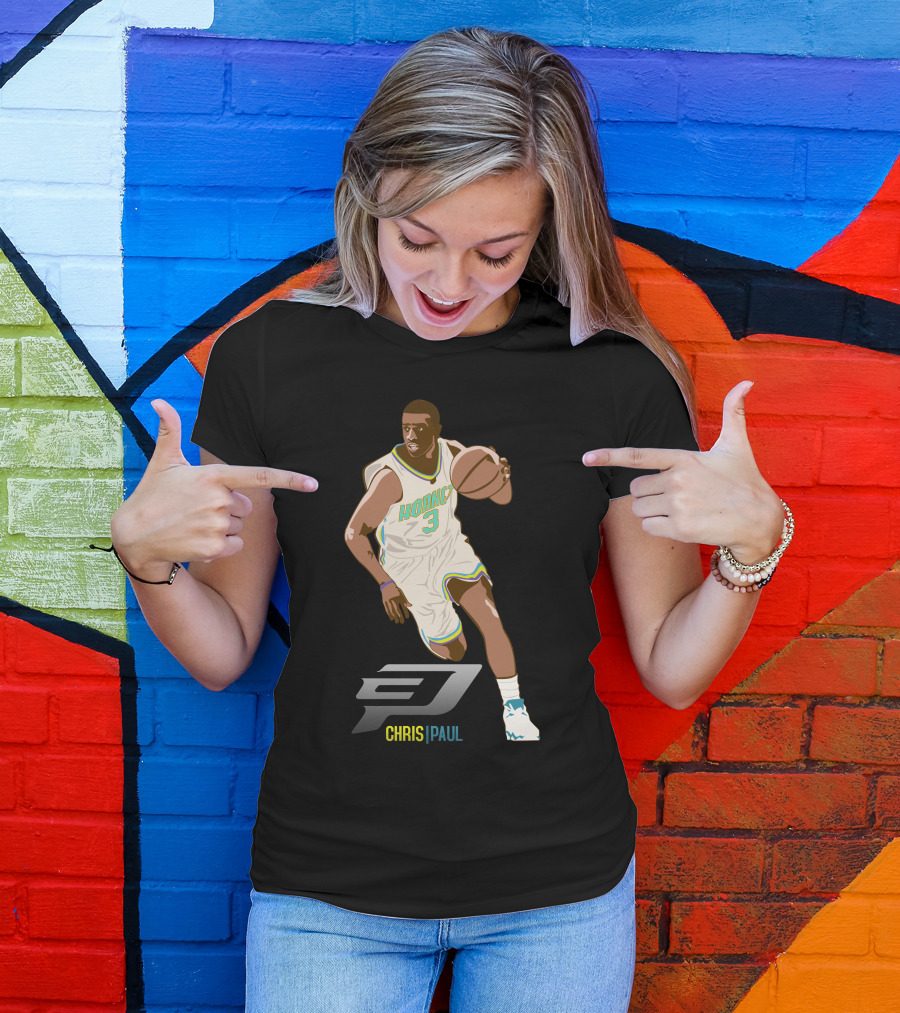 Chris Paul Hornets Basketball Athlete CP T-Shirt