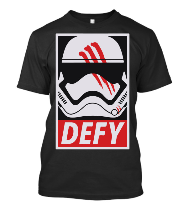 Defy Stormtrooper Helmet With Red Marks T-Shirt