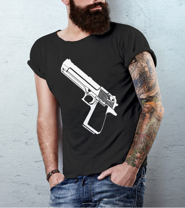 Desert Eagle Waffe Weapon Gun Pistole Magnum Iconic Firearm T-Shirt
