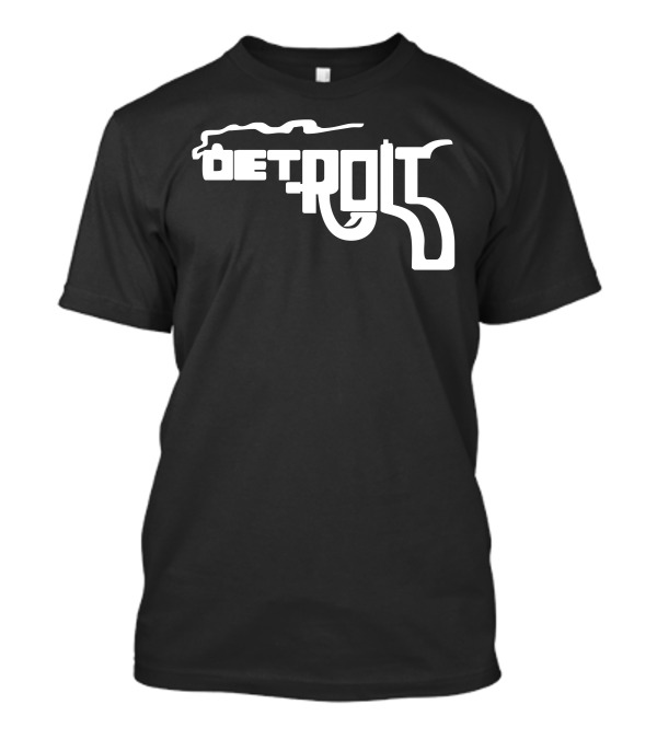 Detroit Pistol Typography T-Shirt