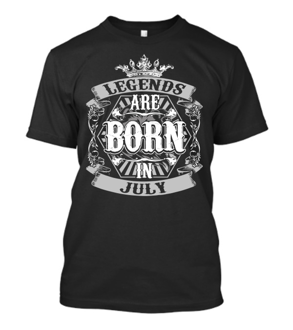 Legends Are Born In July Premium Edition T-Shirt