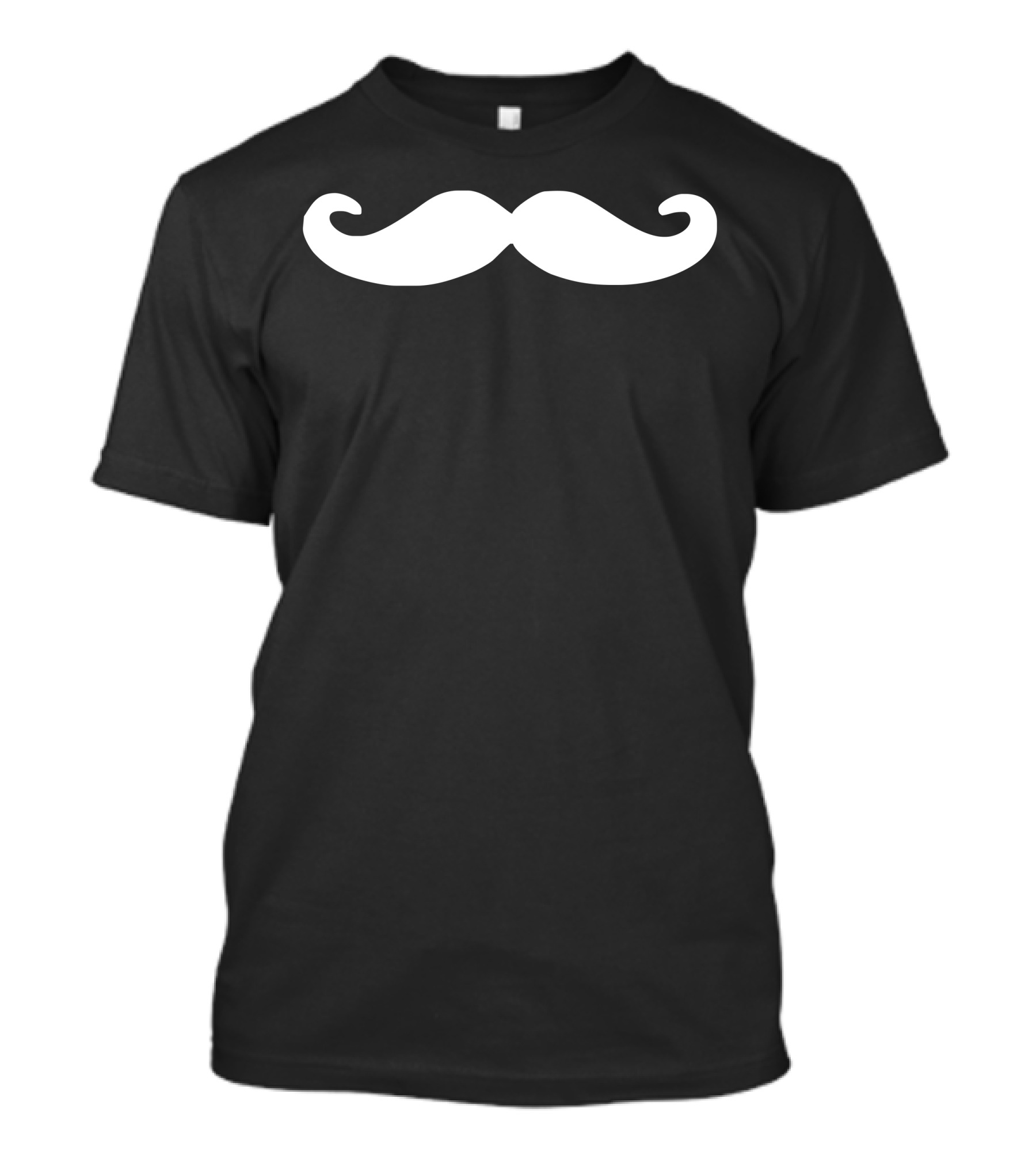Mustache Sticker Decal Vinyl T-Shirt