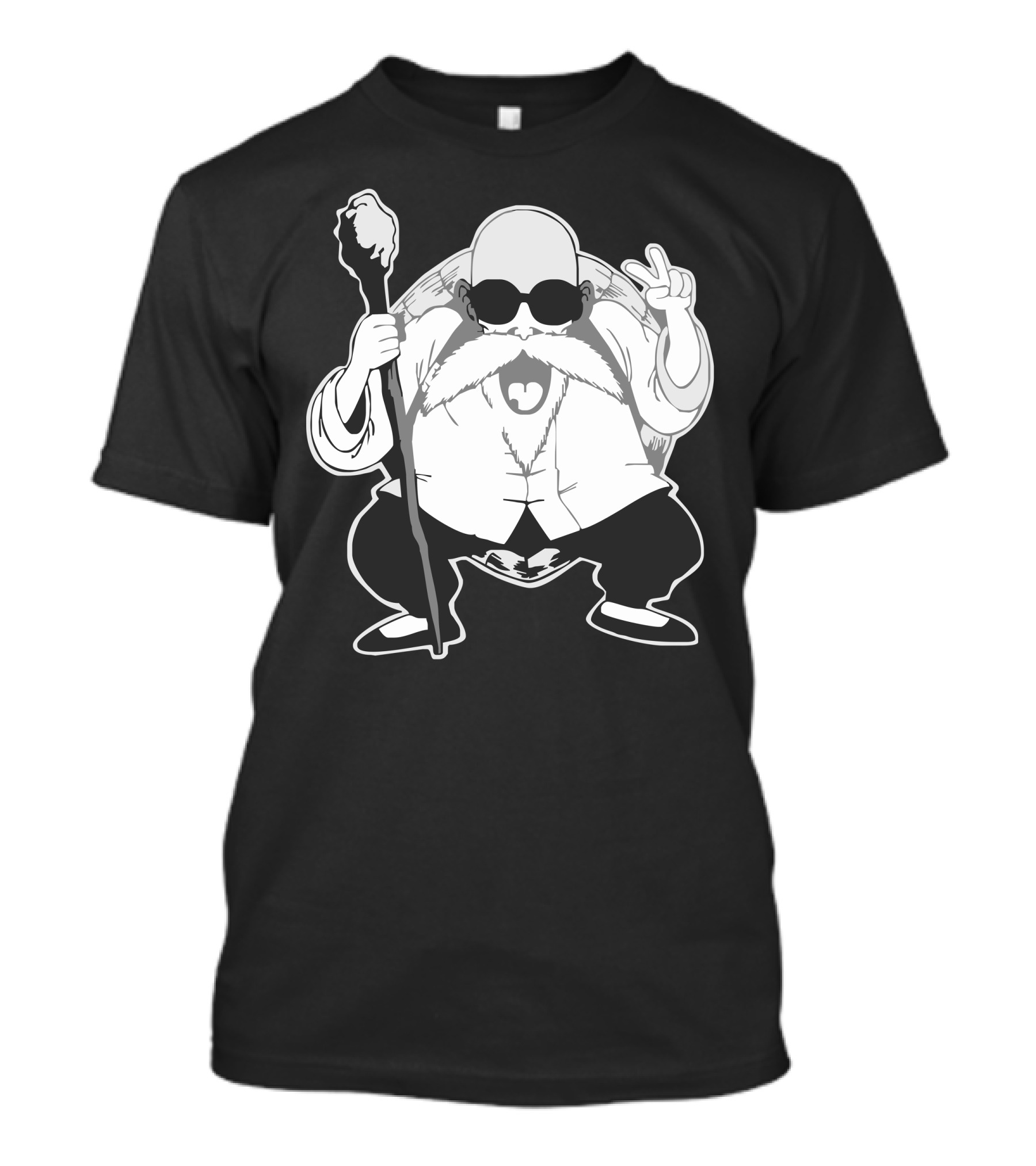 Muten Roshi Peace Pose Dragonball Iconic Character T-Shirt