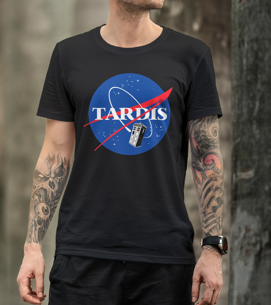 NASA TARDIS Space Logo Doctor Who Crossover T-Shirt
