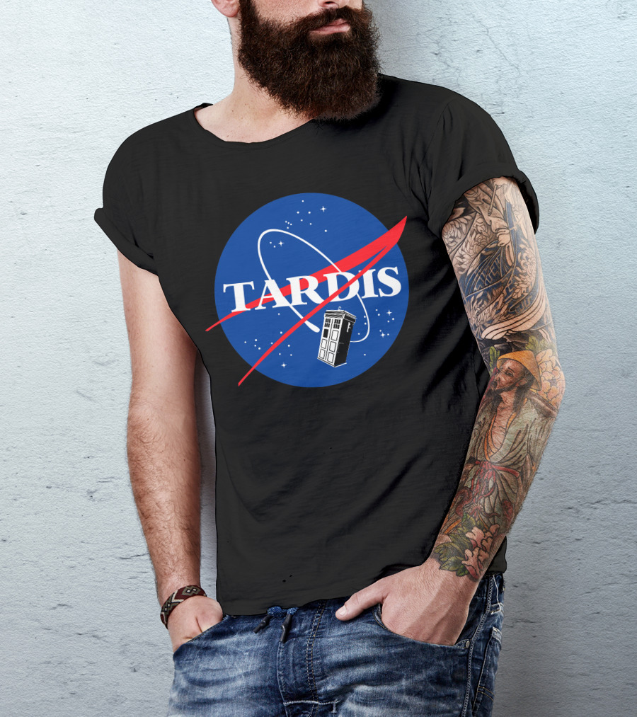 NASA TARDIS Space Logo Doctor Who Crossover T-Shirt