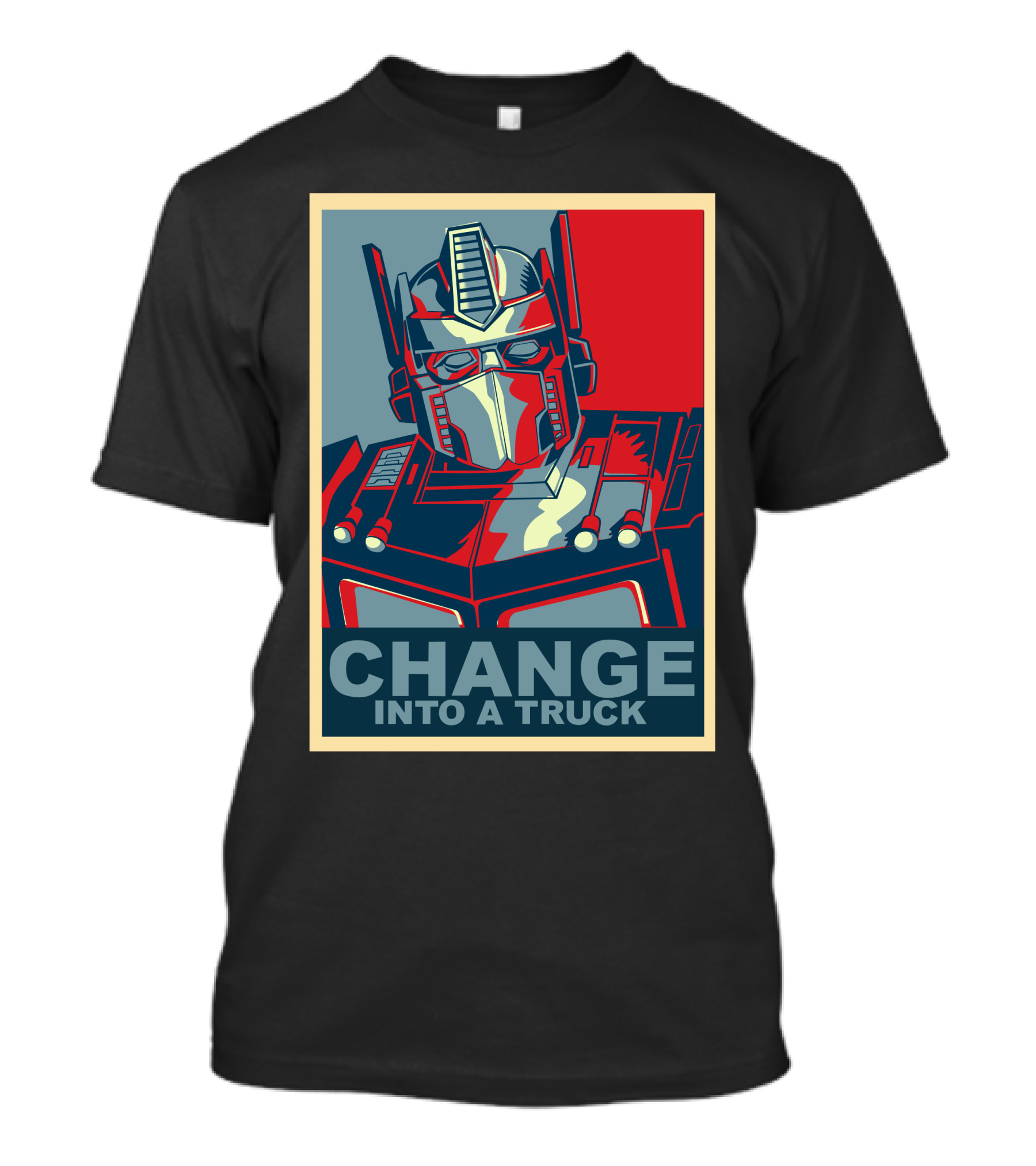 Obey Change Into A Truck Optimus Primed Image T-Shirt