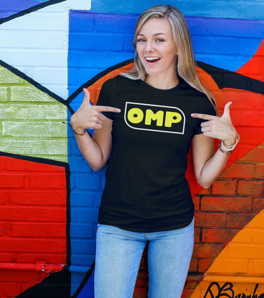 OMP Racing Motorsport Branding Bold Yellow T-Shirt