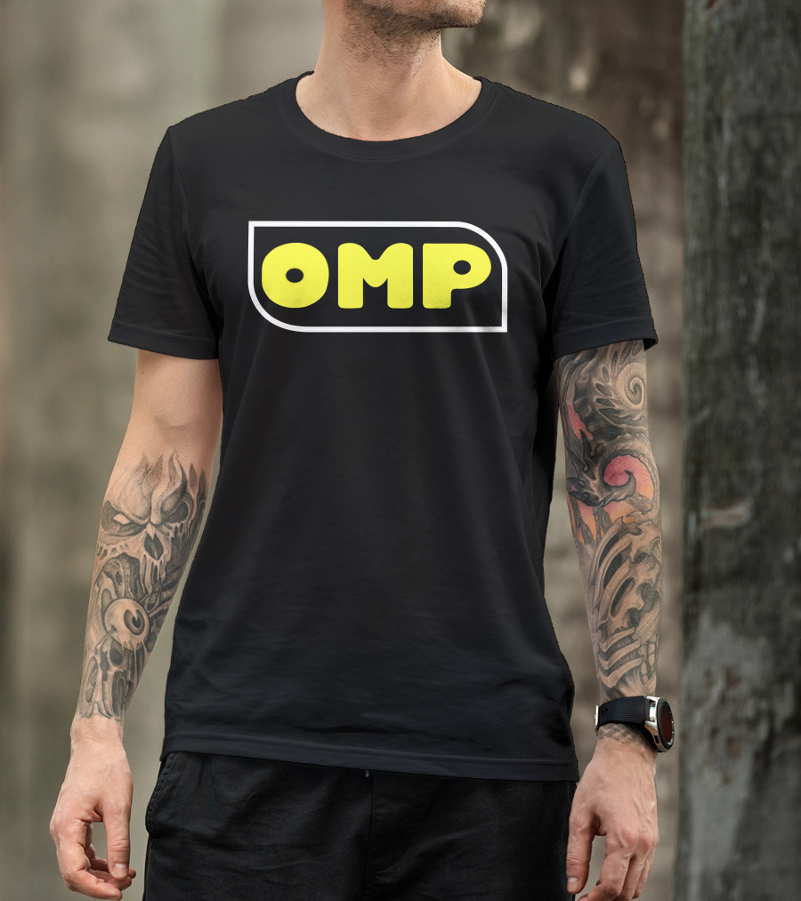 OMP Racing Motorsport Branding Bold Yellow T-Shirt