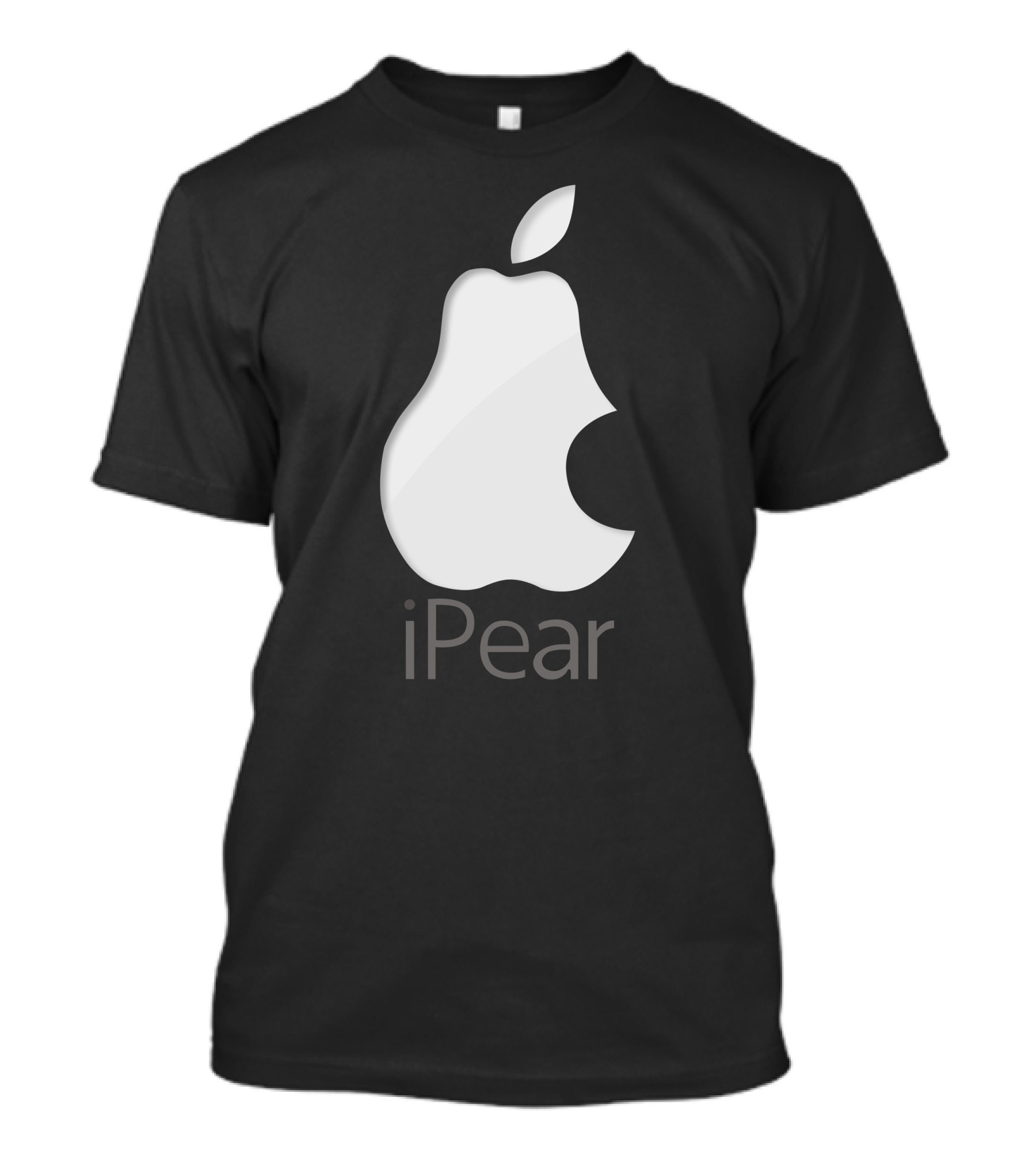 Apple Logo Parody IPear With Pear Shape And Bite Mark T-Shirt