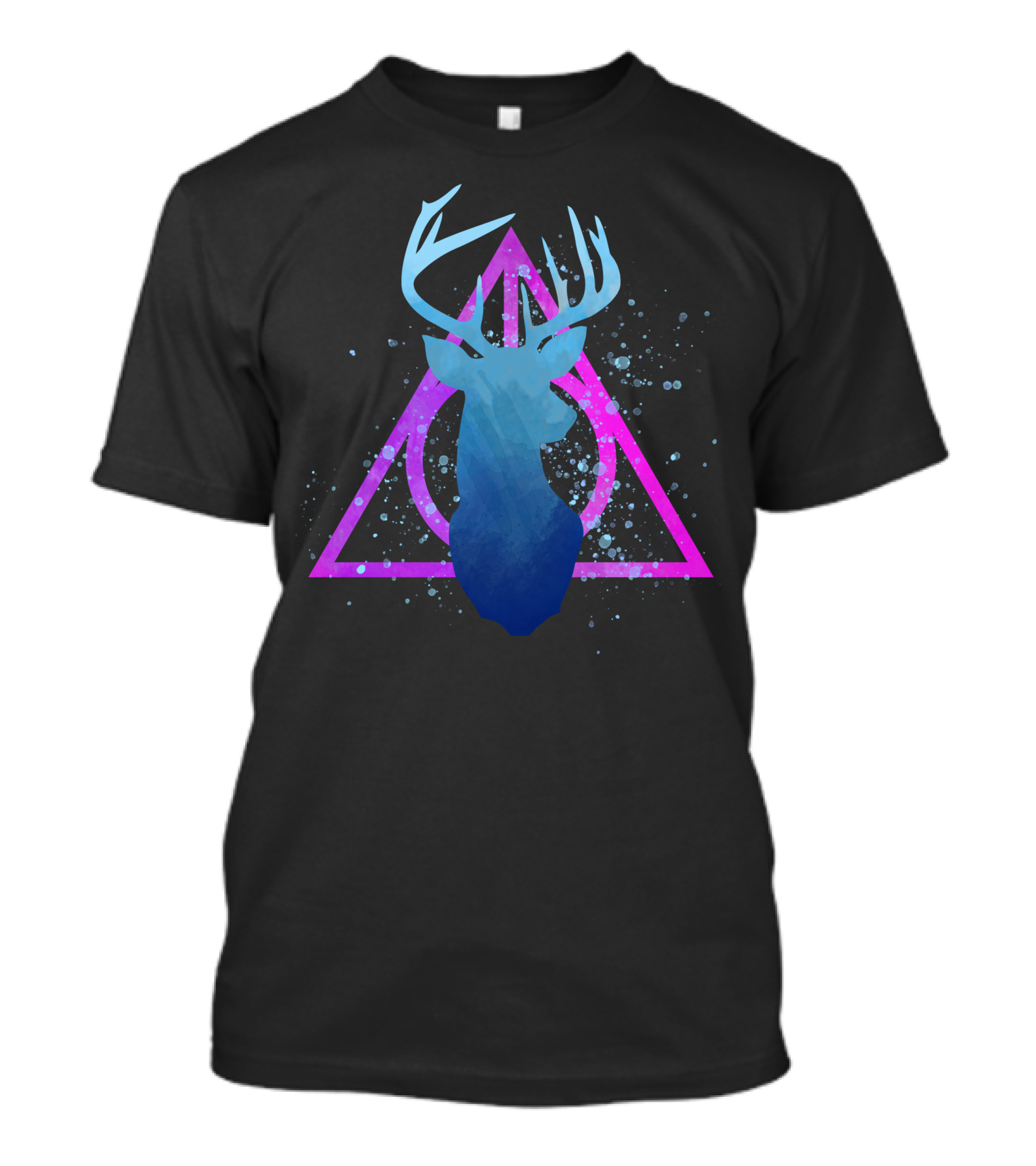 Patronus Deer With Triangular Symbol Magic Lights T-Shirt