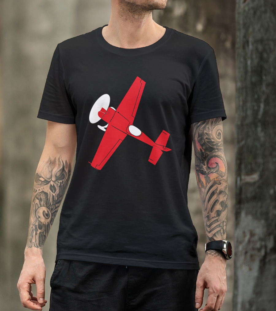 Pilot Flieger Airplane Flugzeug Extra300 RC Flyer Red Aircraft T-Shirt
