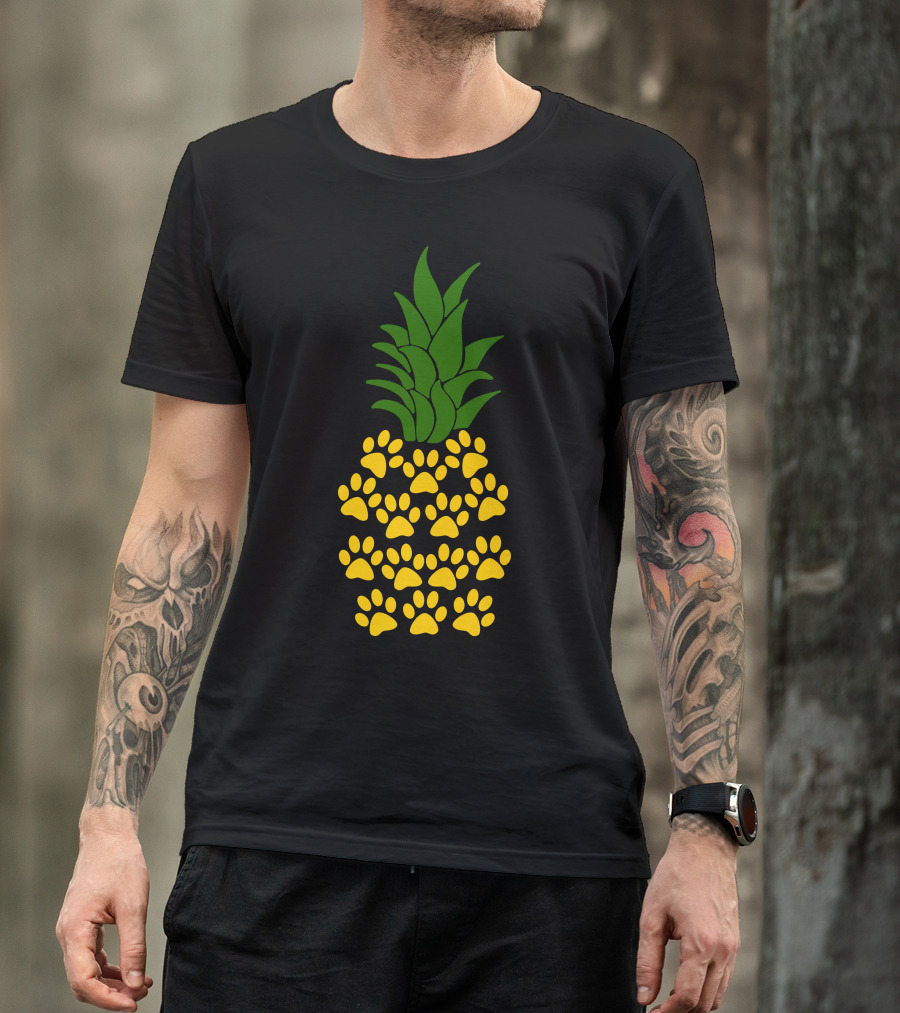 Pineapple Made Of Paw Prints T-Shirt