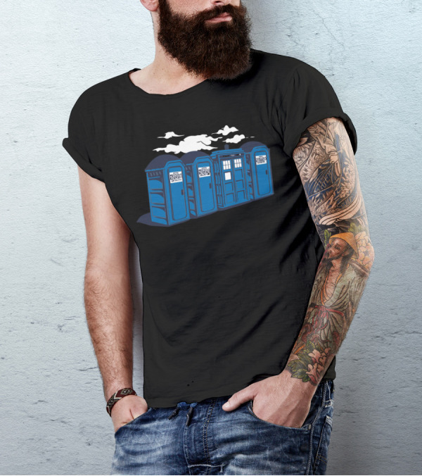 Port A Tardis Doctor Who Portable Toilets T-Shirt