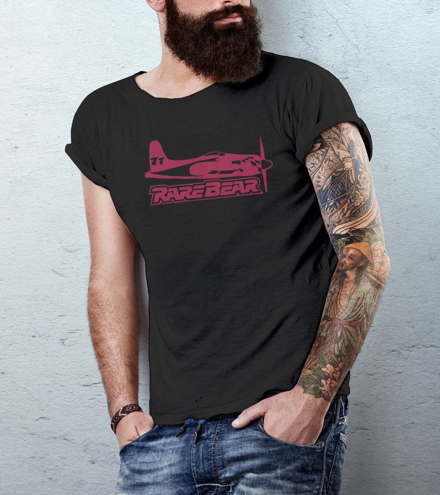 Rare Bear 77 Reno Air Racer Unlimited Racing Decal T-Shirt