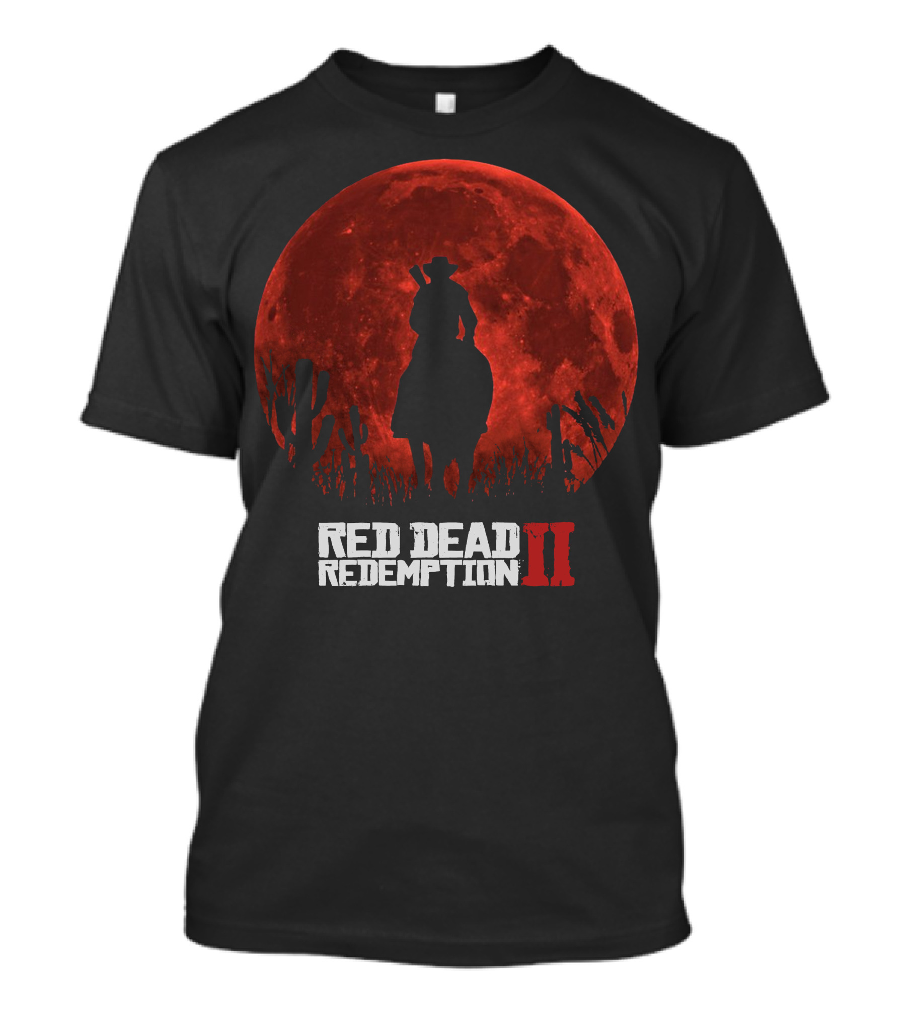 Red Dead Redemption II Red Moon Cowboy T-Shirt