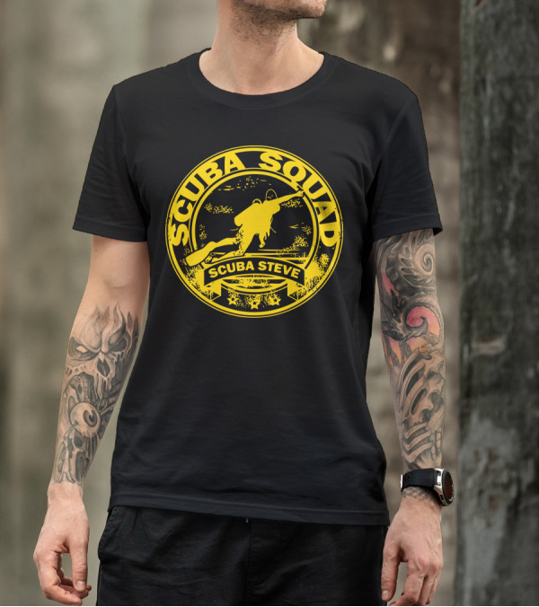 Scuba Squad Scuba Steve Diver Emblem T-Shirt