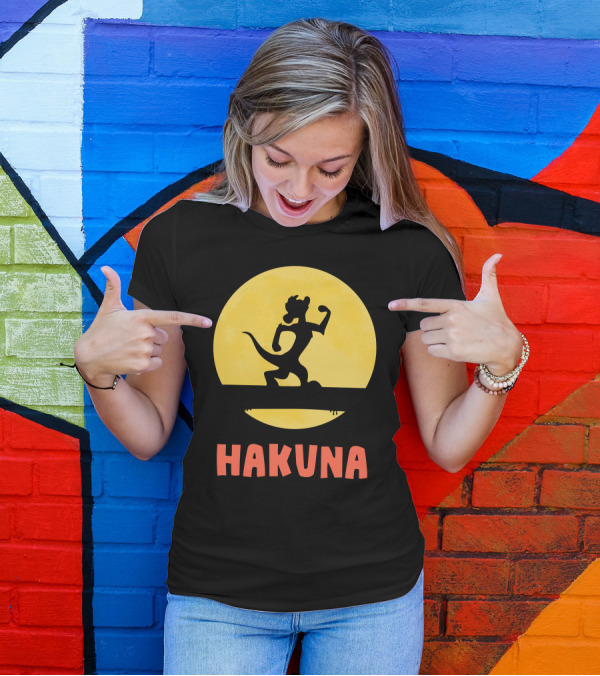 Hakuna Strength Silhouette Bold Yellow Circle T-Shirt