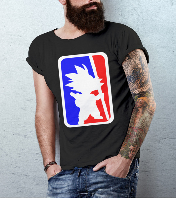 Son Goku NBA Logo Parody Fun T-Shirt