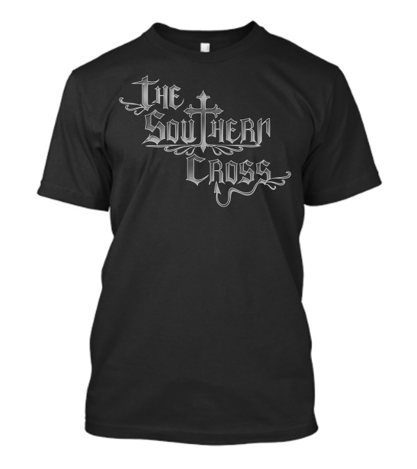 The Southern Cross Retro Gothic Typography Motif T-Shirt