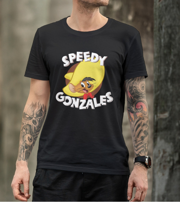 Speedy Gonzales Character With Iconic Big Yellow Sombrero T-Shirt
