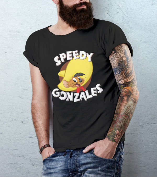 Speedy Gonzales Character With Iconic Big Yellow Sombrero T-Shirt
