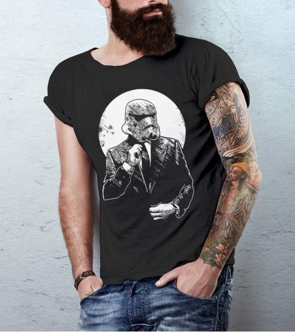 Stormtrooper Suit And Tie Moonlight T-Shirt