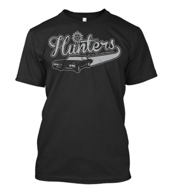 Hunters Supernatural Sam And Dean Winchester 1967 Impala T-Shirt