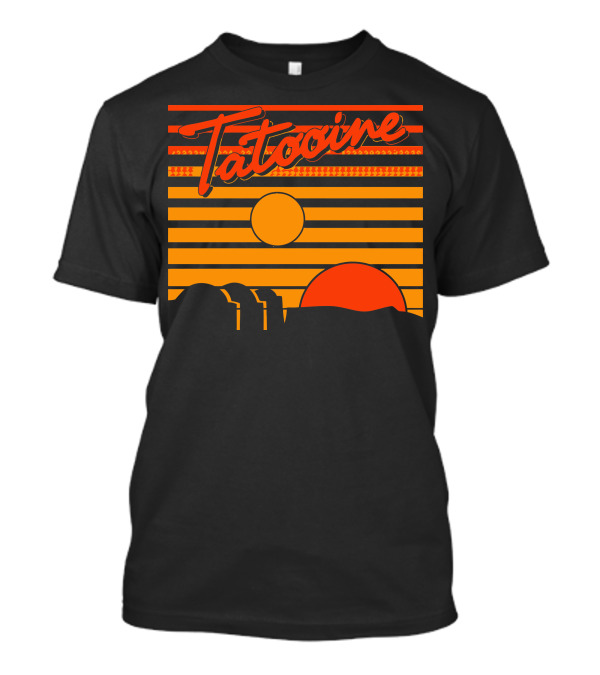 Tatooine Sunset With Twin Suns And Desert Landscape T-Shirt