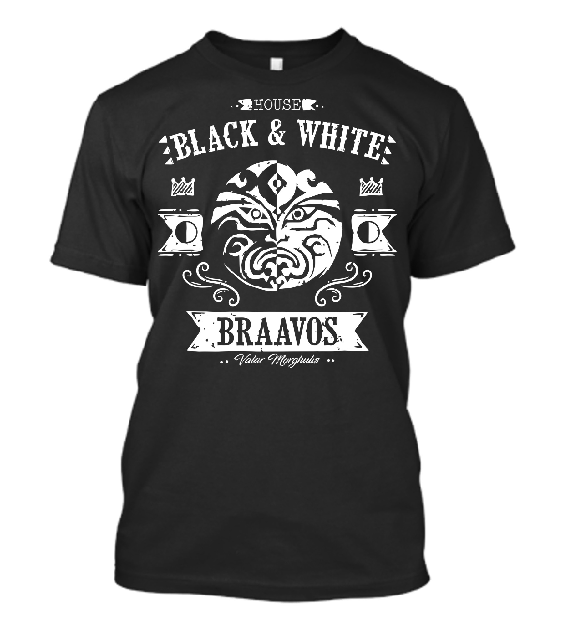 House Black And White Braavos Valar Morghulis T-Shirt