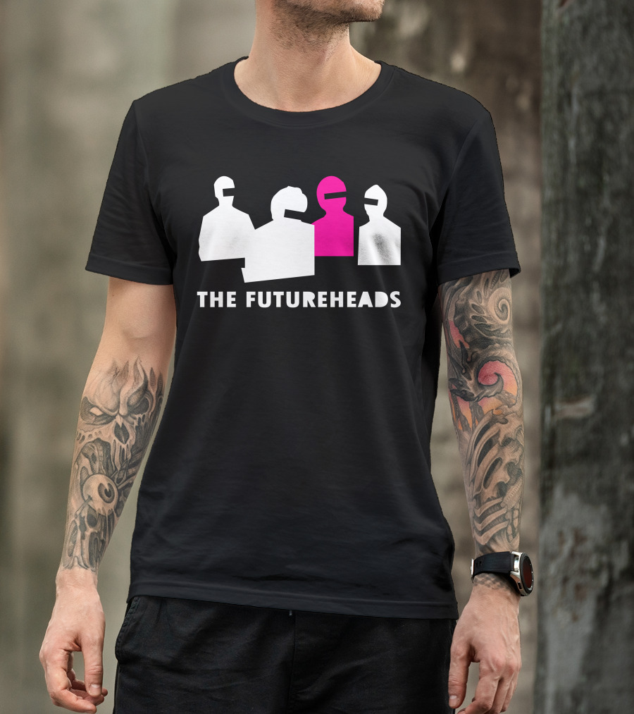 The Futureheads Silhouette Design With Pink Figure T-Shirt