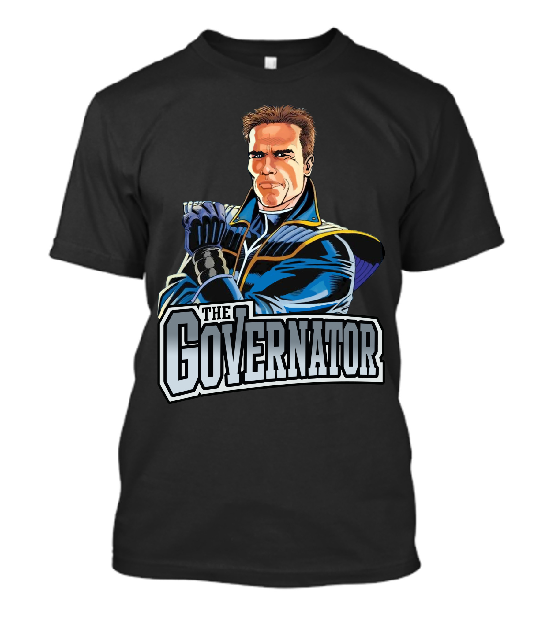The Governator Heroic Comic Style Muscle Pose Iconic T-Shirt