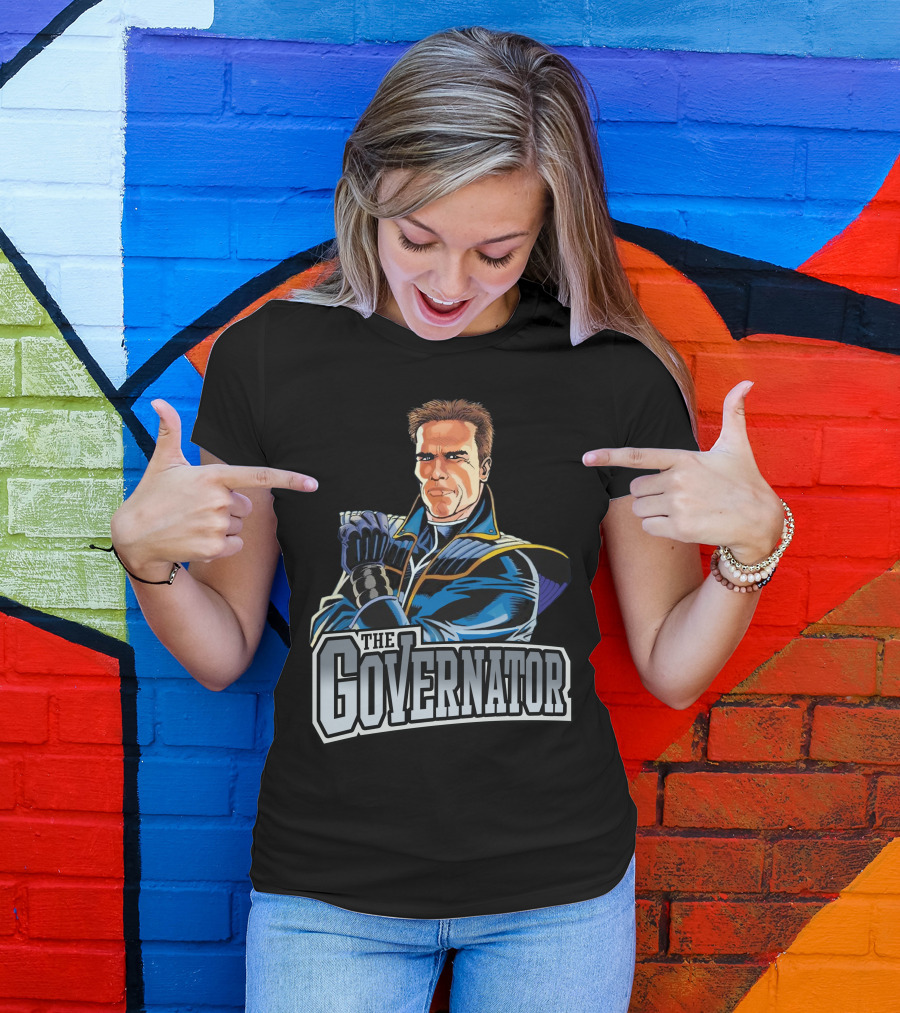 The Governator Heroic Comic Style Muscle Pose Iconic T-Shirt
